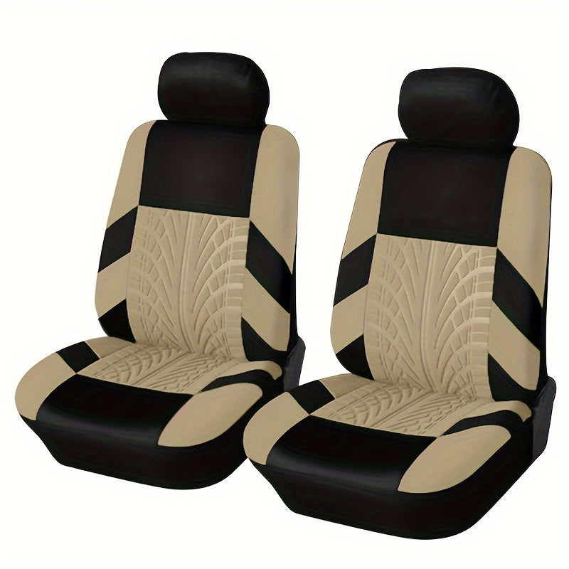 Front Pair Car Seat Covers, Breathable Polyester Split Automotive Front Seat Cushion Covers, Vehicle Seat Protectors Universal For Cars, Trucks Christmas Gift