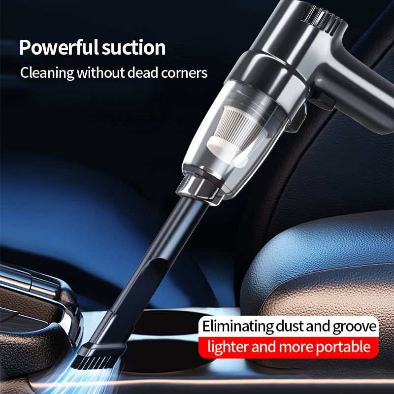 Car Vacuum Cleaner - Powerful 3Kpa Suction, Corded (3M), Lightweight Handheld Car Vacuum Cleaner, Single-Point Exhaust, Suitable for Cars, Trucks, Home - Lightweight And Portable, Without Battery