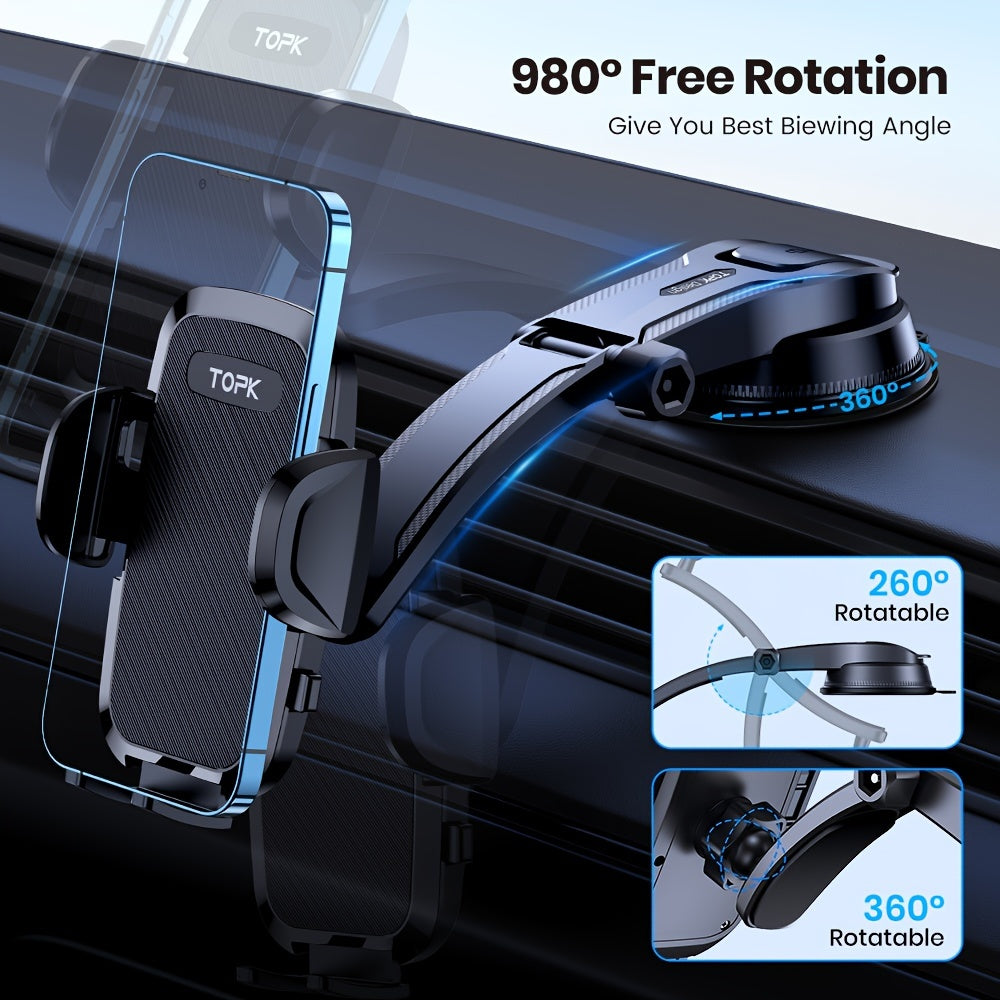Handsfree Car Phone Holder Mount | Phone Holder for Car Dashboard | Compatible with iPhone Android - Cozy Home