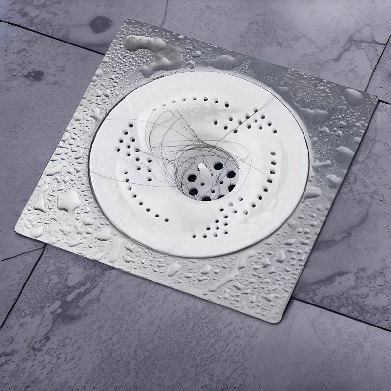 Vortex Floor Drain & Anti-Clogging Rotary Hair Collector - Heavy-Duty Plastic Sink Drain Cover with Vortex System, Fit for Shower, Bathtub, Sinks - Easy-Clean Bath/Kitchen Drain (No Chemicals/Drain Snake Needed) - Cozy Home