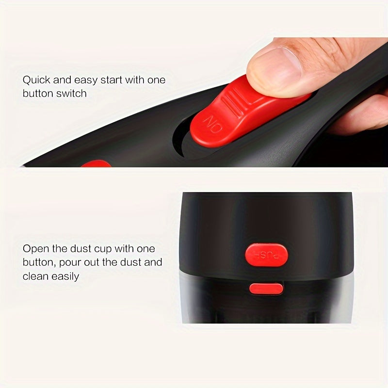 Mini Handheld High-Power Car VacuACum Cleaner for Interior Dust Removal and Maintenance, Car Vacuum Cleaner Powerful, Mini Portable Vacuum, Car Vacuum Cleaner, Dust Vacuum Cleaner, Handheld Car Vacuum, Auto Detailing, Vehicle M